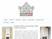 Tablet Screenshot of ceramikakornak.pl
